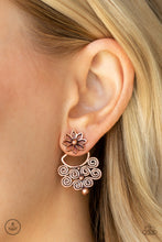 Load image into Gallery viewer, Garden Spindrift - Copper Post Earrings - Paparazzi Jewelry