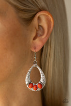 Load image into Gallery viewer, Terra Terrific - Orange Earrings - Paparazzi Jewelry