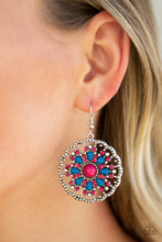 Load image into Gallery viewer, Mardi Gras Garden - Pink Earrings - Paparazzi Jewelry