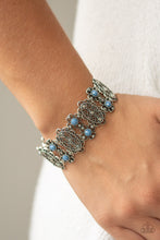 Load image into Gallery viewer, Majestic Gardens - Blue Bracelet - Paparazzi Jewelry