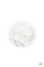 Load image into Gallery viewer, Dahlia Diva - White Hair Clip - Paparazzi Jewelry