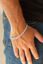 Load image into Gallery viewer, Fighting Chance - Silver Mens Bracelet - Paparazzi Jewelry
