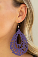 Load image into Gallery viewer, Zesty Zen - Purple Earrings - Paparazzi Jewelry