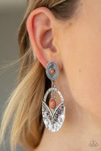 Load image into Gallery viewer, Terra Tribute - Brown Post Earrings - Paparazzi Jewelry