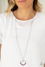 Load image into Gallery viewer, Bighearted - Red Necklace - Paprazzi Jewelry