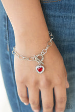 Load image into Gallery viewer, Going Steady - Red Bracelet - Paparazzi Jewelry