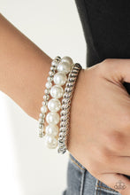 Load image into Gallery viewer, A PEARL-fect Ten - White Bracelet - Paparazzi Jewelry