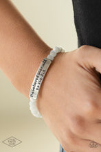 Load image into Gallery viewer, So She Did - White Bracelet - Paparazzi Jewelry