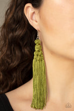 Load image into Gallery viewer, Magic Carpet Ride - Green Earrings - Paparazzi Jewelry