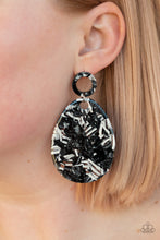 Load image into Gallery viewer, Retro-politan - Black Post Earrings - Paparazzi Jewelry