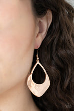 Load image into Gallery viewer, Dig Your Heels In - Rose Gold Earrings - Paparazzi Jewelry