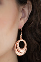 Load image into Gallery viewer, Perfectly Imperfect - Copper Earrings - Paparazzi Jewelry