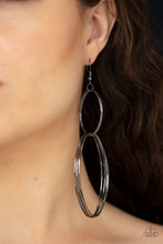 Load image into Gallery viewer, Getting Into Shape - Black Earrings - Paparazzi Jewelry