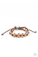Load image into Gallery viewer, paparazzi-accessories-dont-weave-me-hanging-brown-bracelet