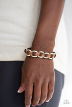 Load image into Gallery viewer, Dont WEAVE Me Hanging - Brown Bracelet - Paparazzi Jewelry