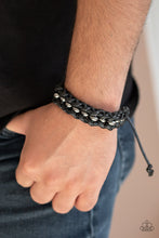 Load image into Gallery viewer, Motor Pool - Black Bracelet - Paparazzi Jewelry