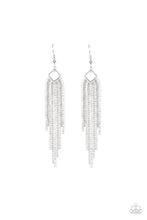 Load image into Gallery viewer, paparazzi-accessories-singing-in-the-reign-white-earrings