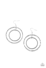 Load image into Gallery viewer, paparazzi-accessories-fiercely-focused-silver-earrings