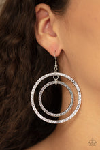 Load image into Gallery viewer, Fiercely Focused - Silver Earrings - Paparazzi Jewelry