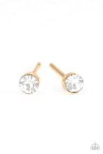 Load image into Gallery viewer, paparazzi-accessories-dainty-decor-gold-post earrings
