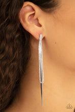 Load image into Gallery viewer, Flavor of the SLEEK - White Post Earrings - Paparazzi Jewelry
