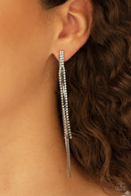 Load image into Gallery viewer, Flavor of the SLEEK - Black Post Earrings - Paparazzi Jewelry