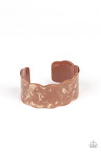Load image into Gallery viewer, paparazzi-accessories-retro-ruffle-brown-bracelet