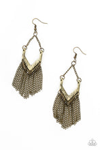 Load image into Gallery viewer, paparazzi-accessories-unchained-fashion-brass-earrings