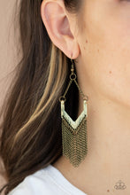 Load image into Gallery viewer, Unchained Fashion - Brass Earrings - Paparazzi Jewelry