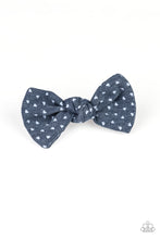 Load image into Gallery viewer, BOW a Kiss - Blue Hair Clip - Paparazzi Jewelry