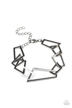 Load image into Gallery viewer, paparazzi-accessories-shattered-shine-black-bracelet