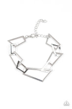 Load image into Gallery viewer, paparazzi-accessories-shattered-shine-silver-bracelet