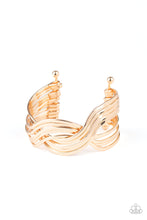 Load image into Gallery viewer, paparazzi-accessories-curvaceous-curves-gold-bracelet