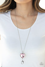 Load image into Gallery viewer, Lovely Luminosity - Pink Lanyard - Paparazzi Jewelry