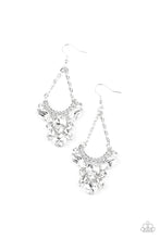 Load image into Gallery viewer, paparazzi-accessories-bling-bouquets-white-earrings