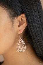 Load image into Gallery viewer, Divine Vine - Rose Gold Earrings - Paparazzi Jewelry