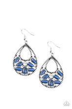 Load image into Gallery viewer, paparazzi-accessories-dewy-dazzle-blue-earrings