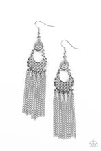 Load image into Gallery viewer, paparazzi-accessories-insane-chain-silver-earrings