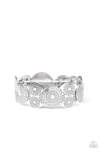 Load image into Gallery viewer, paparazzi-accessories-pleasantly-posy-silver-bracelet
