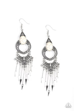 Load image into Gallery viewer, paparazzi-accessories-southern-spearhead-white-earrings