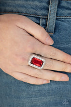 Load image into Gallery viewer, A Grand STATEMENT-MAKER - Red Ring - Paparazzi Jewelry
