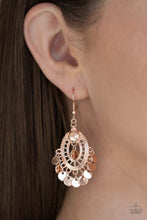 Load image into Gallery viewer, Chime Chic - Rose Gold Earrings - Paparazzi Jewelry