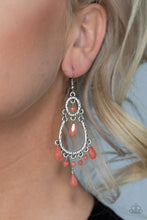Load image into Gallery viewer, Summer Sorbet - Orange Earrings - Paparazzi Jewelry