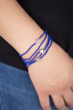 Load image into Gallery viewer, Pretty Patriotic - Blue Bracelet - Paparazzi Jewelry