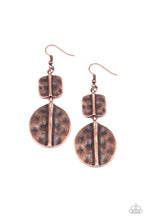 Load image into Gallery viewer, paparazzi-accessories-lure-allure-copper-earrings