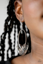 Load image into Gallery viewer, Halo Effect - Silver Earrings - Paparazzi Jewelry