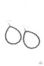 Load image into Gallery viewer, paparazzi-accessories-galaxy-gardens-silver-earrings