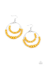 Load image into Gallery viewer, paparazzi-accessories-paradise-party-yellow-earrings