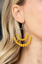 Load image into Gallery viewer, Paradise Party - Yellow Earrings - Paparazzi Jewelry