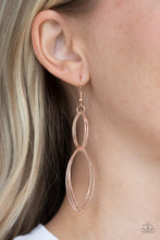 Load image into Gallery viewer, Endless Echo - Rose Gold Earrings - Paparazzi Jewelry